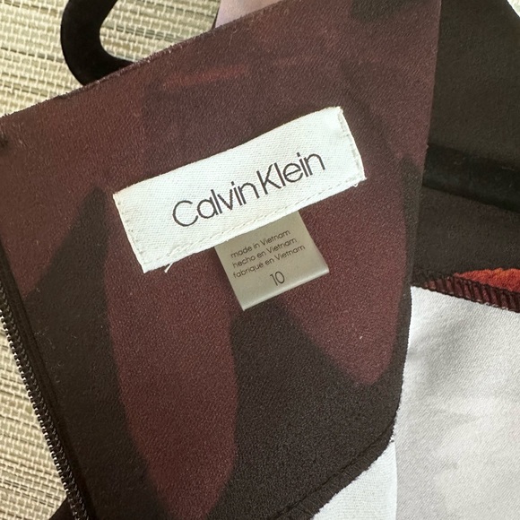 Calvin Klein Black Floral Midi Dress - Picture 11 of 12